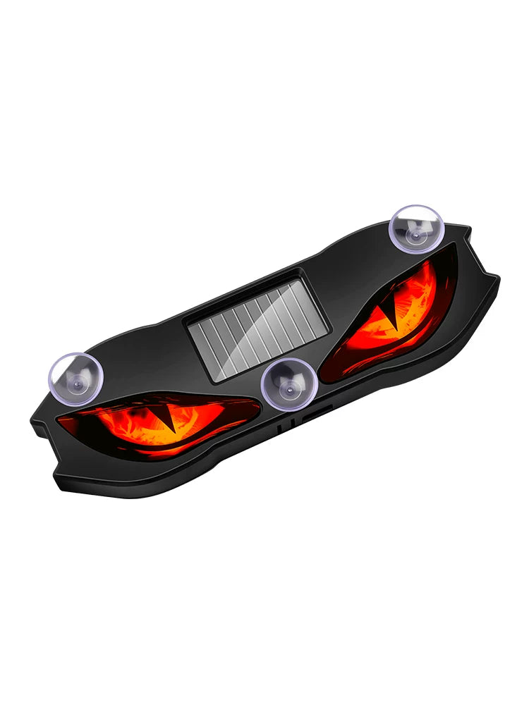 Expression Devil Eye LED Light Car Eyes Cute Solar Car Light Dynamic Big Eye Light Car DJ