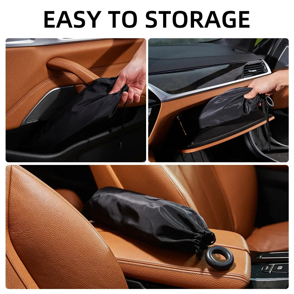2025 Car Windshield Sunshade Foldable Umbrella Sun Shade Front Window Cover for UV Block Heat Portable Protector Parasol